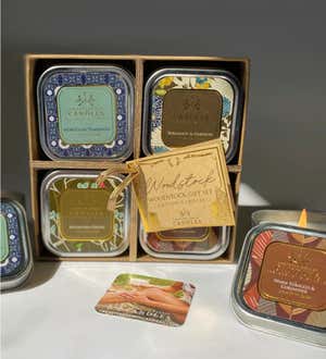 Woodstock 2-in-1 Soy Lotion Candle Gift Set, Set of 4
