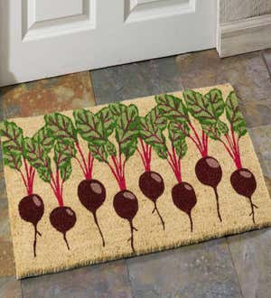 Garden Beets Natural Coir Doormat