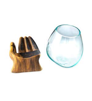 Gyan Carved Hand Vase