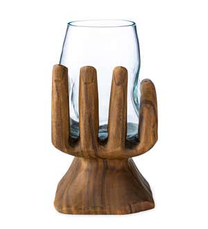 Varuna Carved Hand Vase