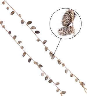 Rose Gold Open Pinecone Garland