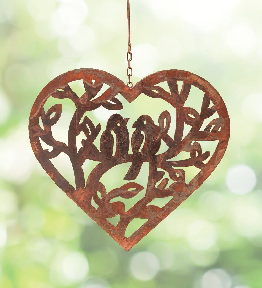 Openwork Heart with Birds Ornament