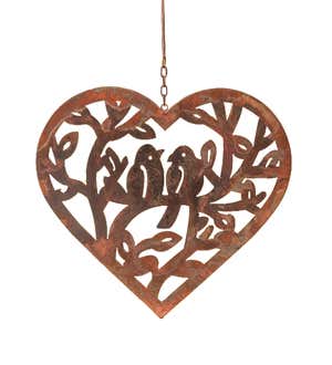 Openwork Heart with Birds Ornament