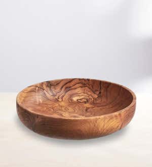 Chiku Teak Wood Bowl, Large