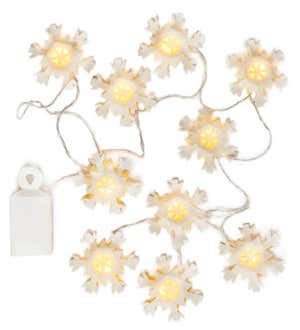 Snowflake LED Lighted Paper Garland