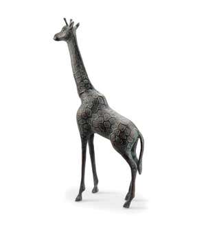 Cast Iron Giraffe Sculpture