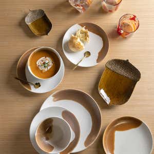 Brown Dip Dinnerware Collection