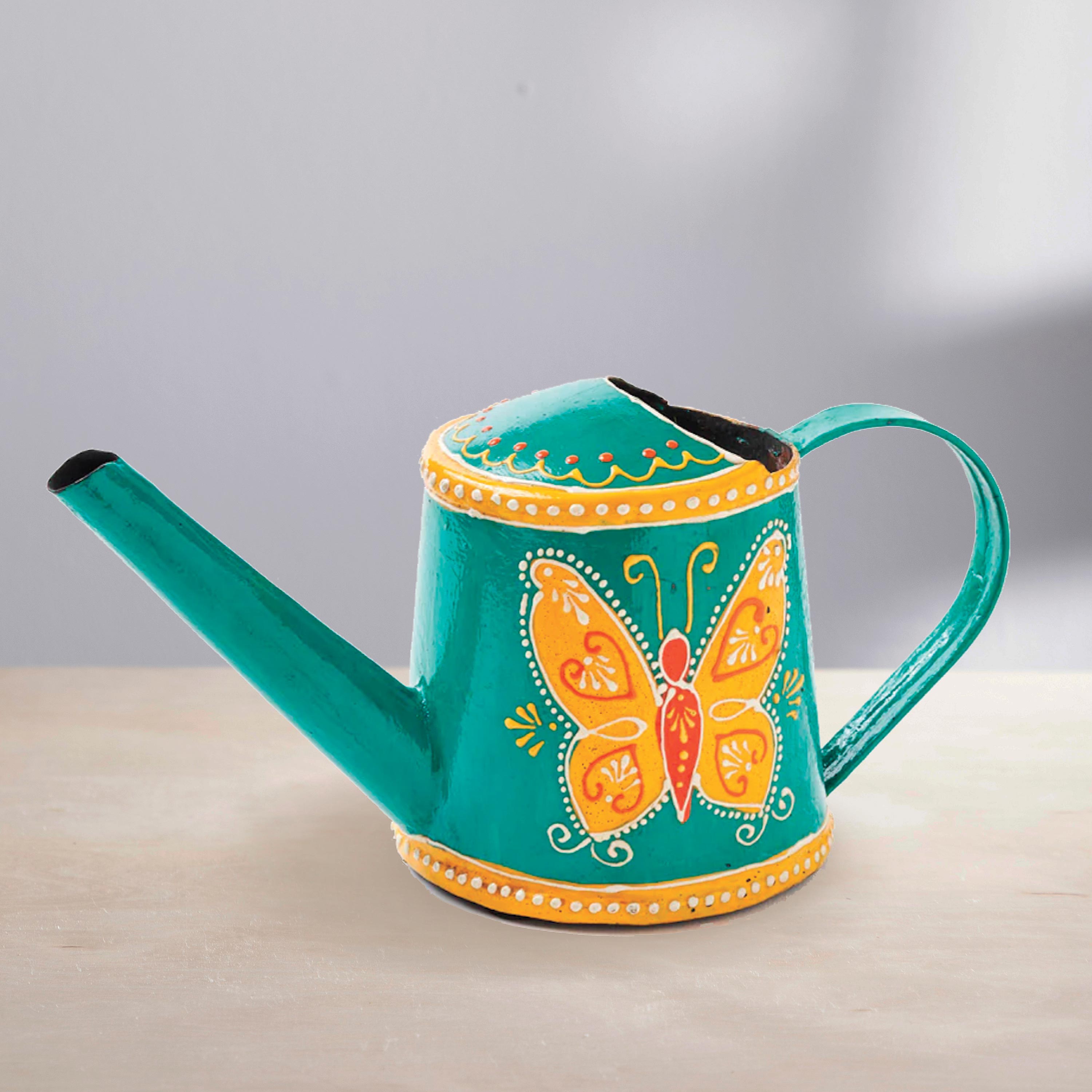 Henna Butterfly Mini Metal Watering Can