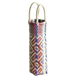 Woven Recycled Plastic Wine Tote