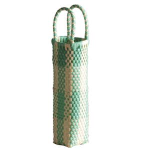 Woven Recycled Plastic Wine Tote