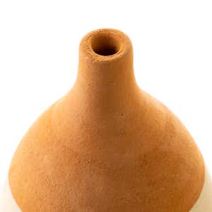 Tabletop Clay Chiminea Incense Burner/ Candle Holder