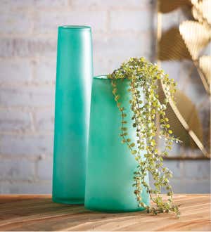 Seaglass Modern Vases, Set of 2