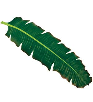 Faux Tropical Leaf Runner