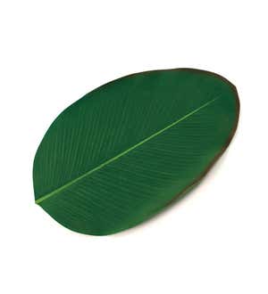 Faux Tropical Heliconia Leaf Placemats, Set of 4