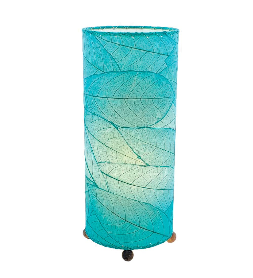 Outdoor/ Indoor Cocoa Leaf Cylinder Table Lamp swatch image