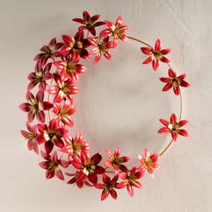 Artisan-Made Amaryllis Wreath
