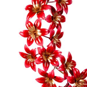 Artisan-Made Amaryllis Wreath