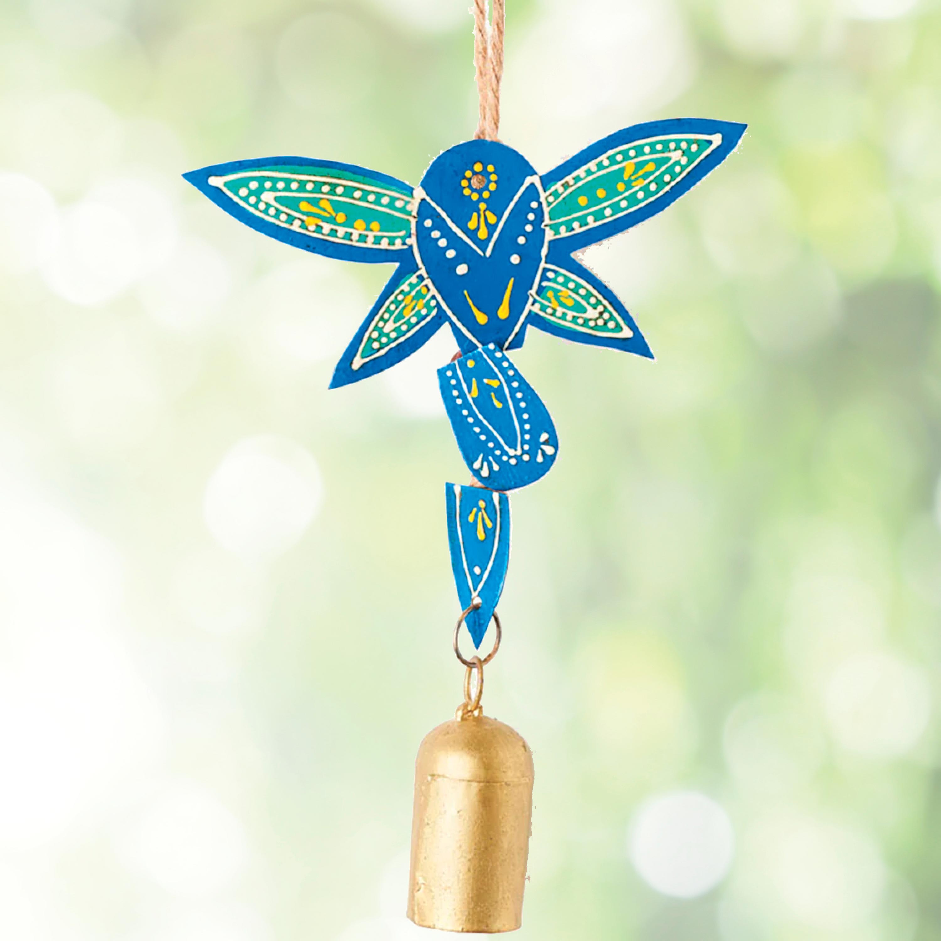 Henna Dragonfly Bell Wind Chime