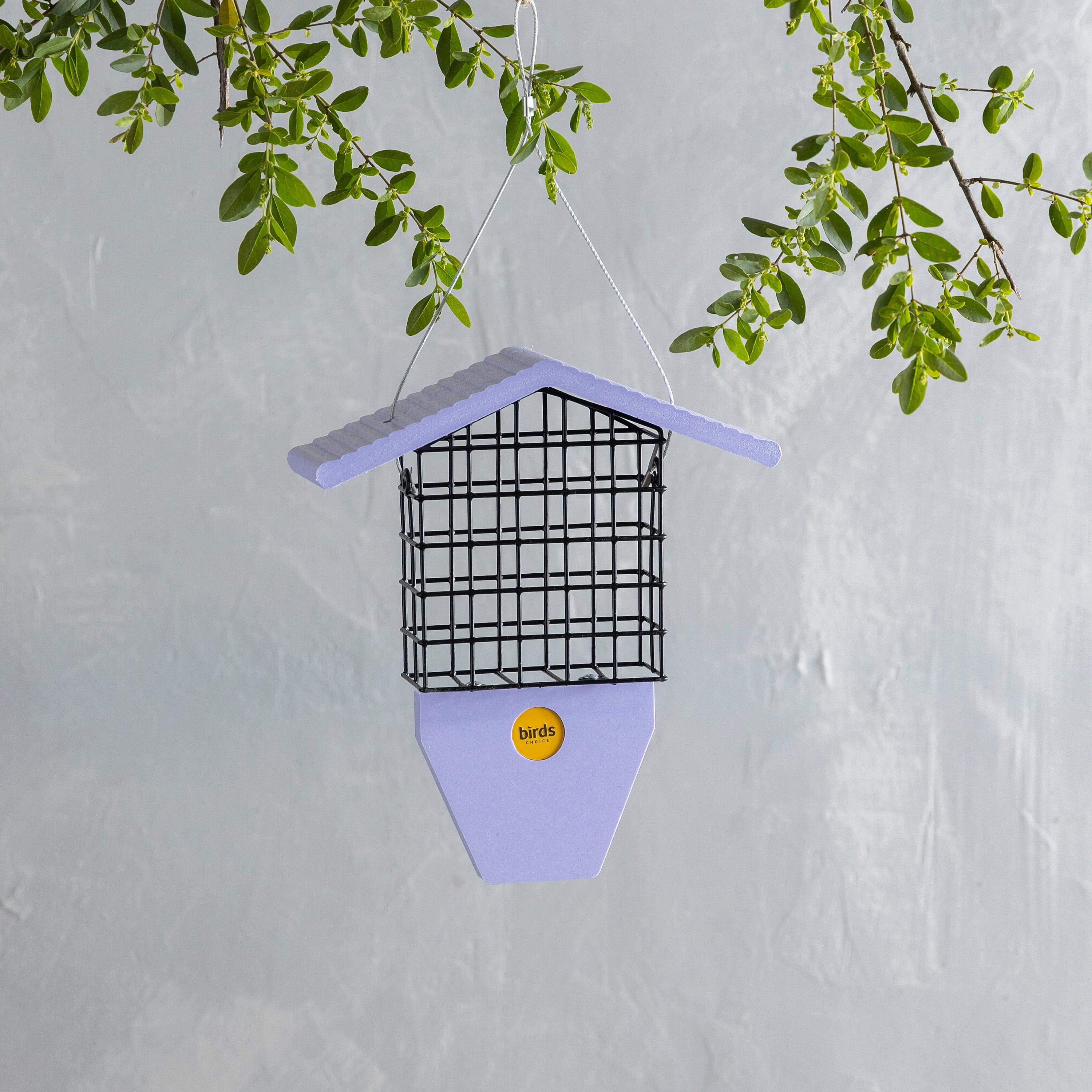 Recycled Poly Suet Cake Bird Feeder with Tail Prop