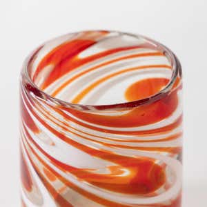 Holiday Swirl Recycled Glassware Collection