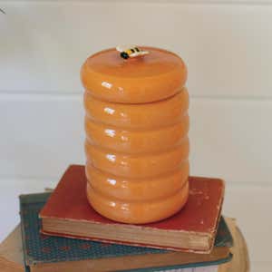 Ceramic Beehive Honey Jar