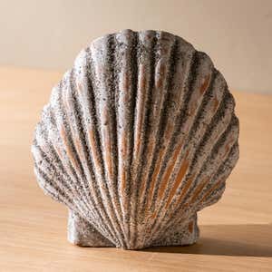 Handcrafted Clay Scallop Shell Vase