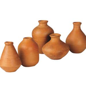 Petite Terracotta Vases, Set of 5