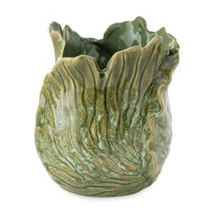 Ceramic Lettuce Vase/Server