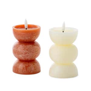 LED Mid-Mod Candles, Tall
