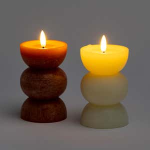 LED Mid-Mod Candles, Tall