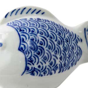 Blue Floating Ceramic Fish, Set of 2