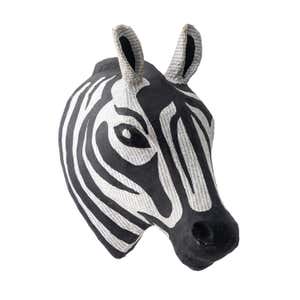 Handcrafted Haitian Artisan Paper Mache Zebra Head