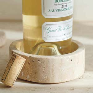 Travertine Wine Bottle Coaster