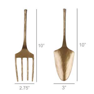 Brass Forged Garden Tools, Set of 2