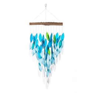 Recycled Glass Ombre Waterfall Chime