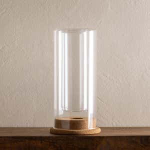 LED-Illuminated Glass Vase