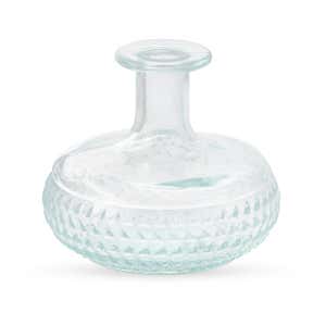 Diamond Recycled Glass Bud Vases, Set of 6