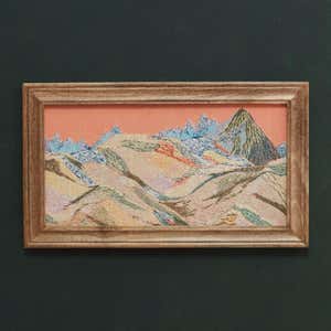 Embroidered Cordillera Landscape Wall Art