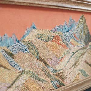 Embroidered Cordillera Landscape Wall Art
