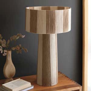 Natural and Khaki Jute Table Lamp