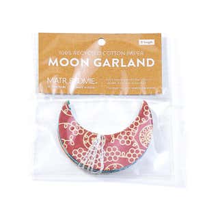 Moon Recycled Cotton Paper Garland, 84"L