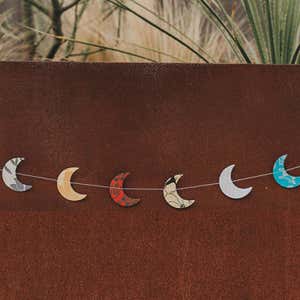 Moon Recycled Cotton Paper Garland, 84"L