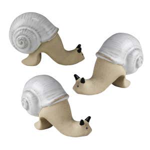 Perched Snail Pot Huggers, Set of 3