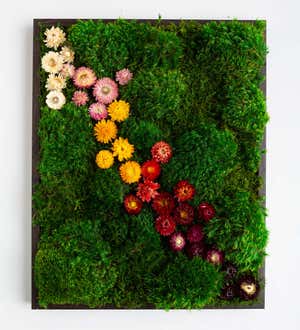 Flower Power Moss Wall Art