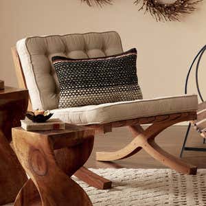 Organic Cotton Butaca Chair and Footstool