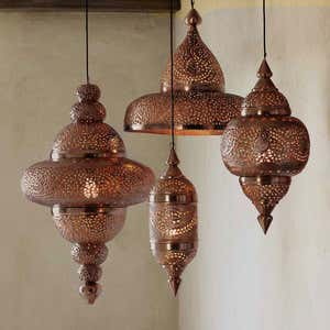 Moroccan Hanging Lamp - Open Bottom