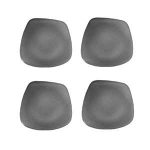 SeaGlass Form Plates, 11", Set of 4 - Pewter