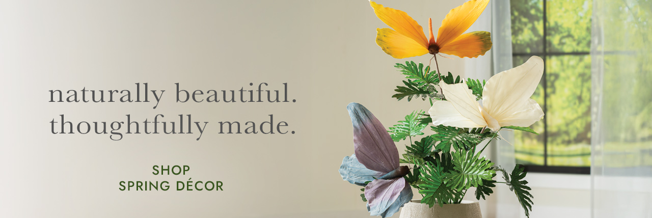 image of Set of 3 Botanical Butterflies. Naturally beautiful. Thoughtfull made. SHOP SPRING DECOR