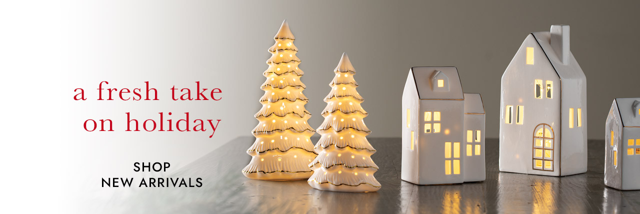 Image of V00407 House V00409 Tree Set. a fresh take on holiday SHOP NEW ARRIVALS