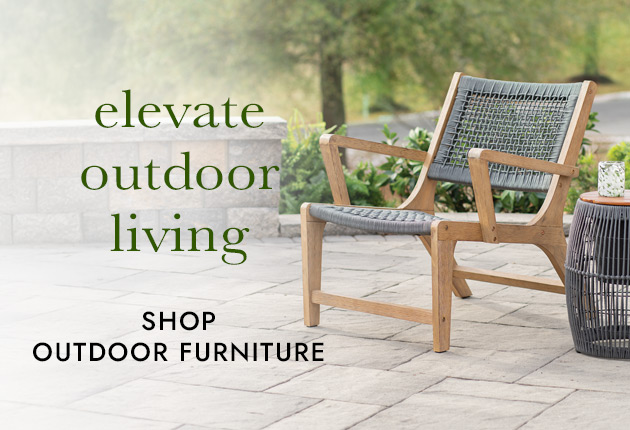 Image of Seville Acacia Side Table. elevate outdoor living SHOP OUTDOOR FURNITURE